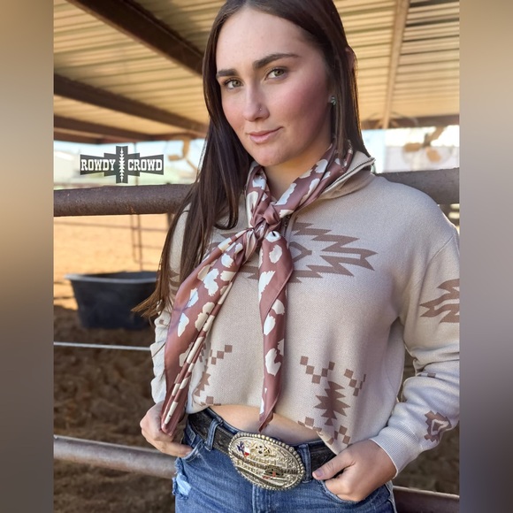 Mocha Leopard Wild Rag - Picture 3 of 3